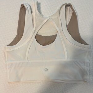 Lululemon Athletica White Racerback Sports Bra